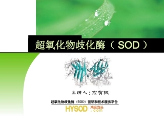 超氧化物歧化酶(SOD)专业知识1