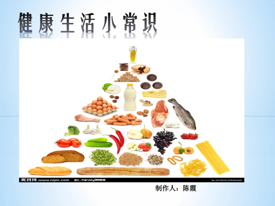 健康饮食的PPT演讲-1_第1页