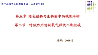 呼吸作用消耗氧气释放二氧化碳2