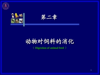 第二章  动物对饲料的消化