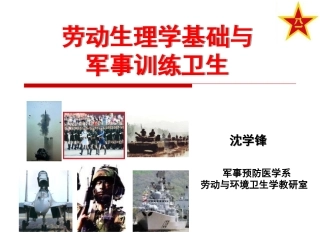 劳动生理学基础