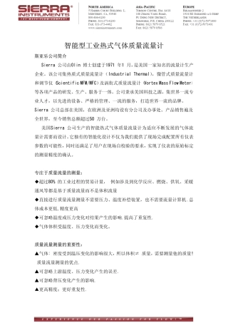 智能型工业热式气体质量流量计1