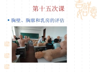 胸部评估检查