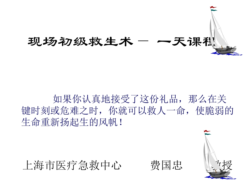 急救初级救生术_第1页