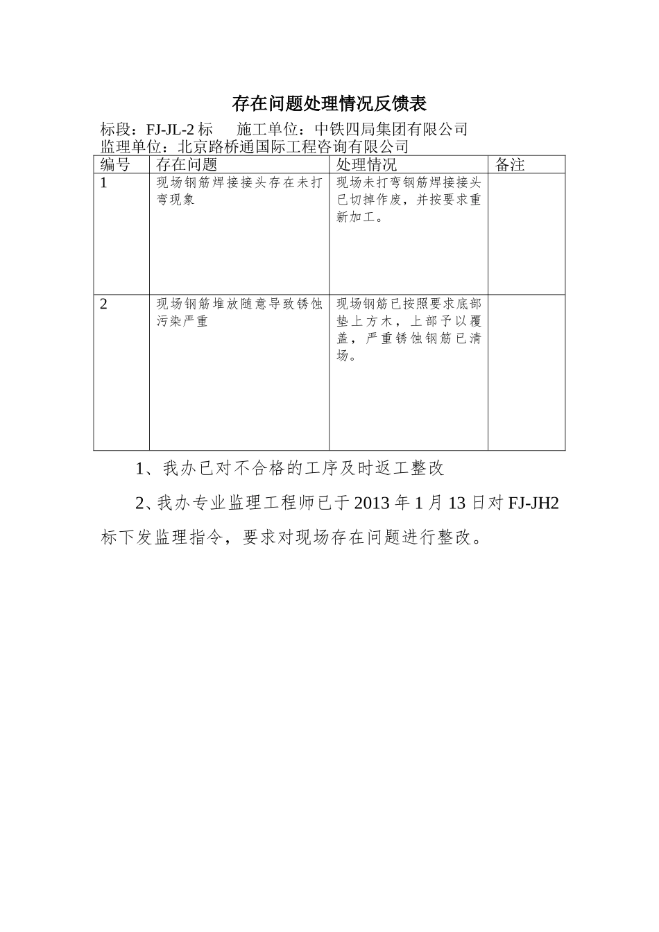 检查情况通报反馈文_第2页