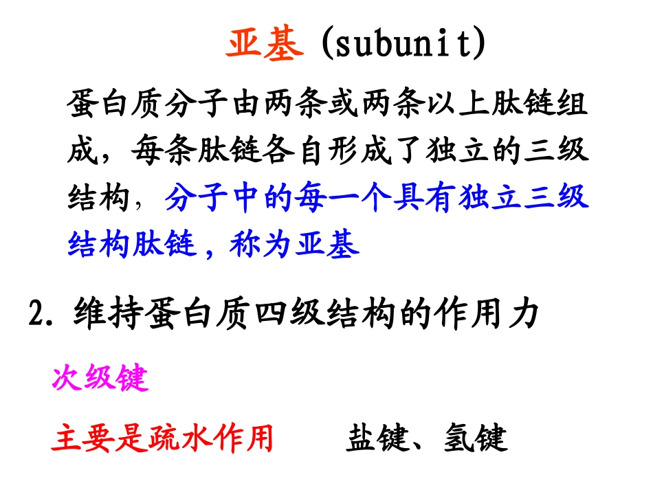 蛋白质的四级结构_第3页