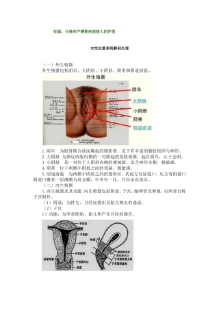 妊娠、分娩和产褥期疾病病人的护理