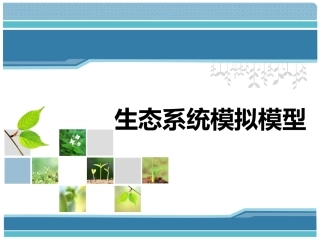 生态系统模拟模型