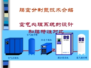 空气处理系统的工艺设计和膜性能对比
