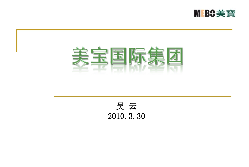 美宝集团介绍_第1页