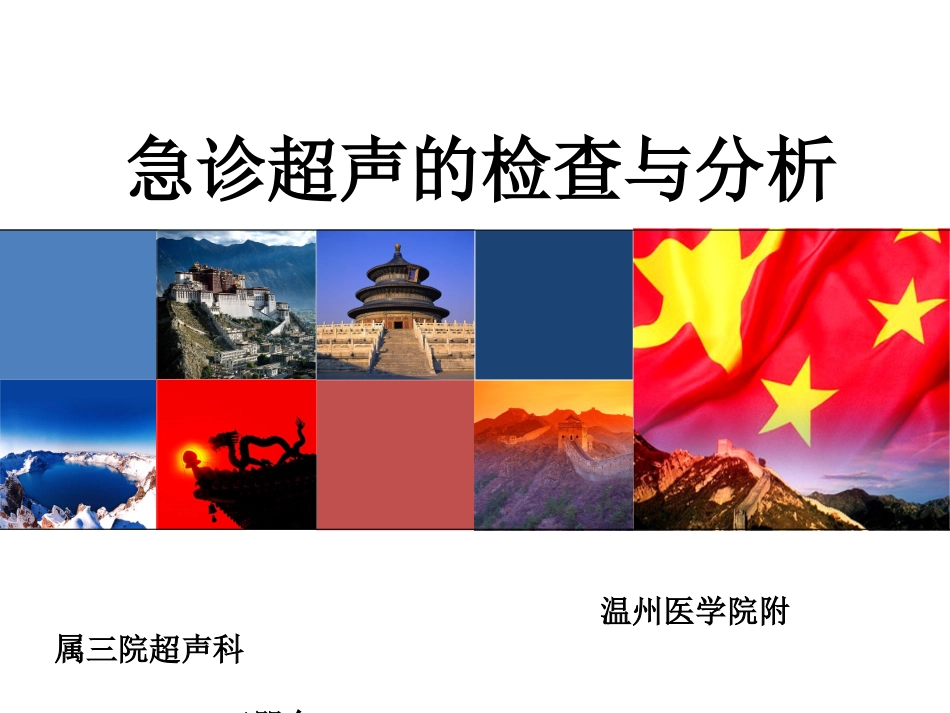 急诊超声的检查与分析_第1页