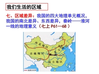 人文地理9(地理分区与差异)1