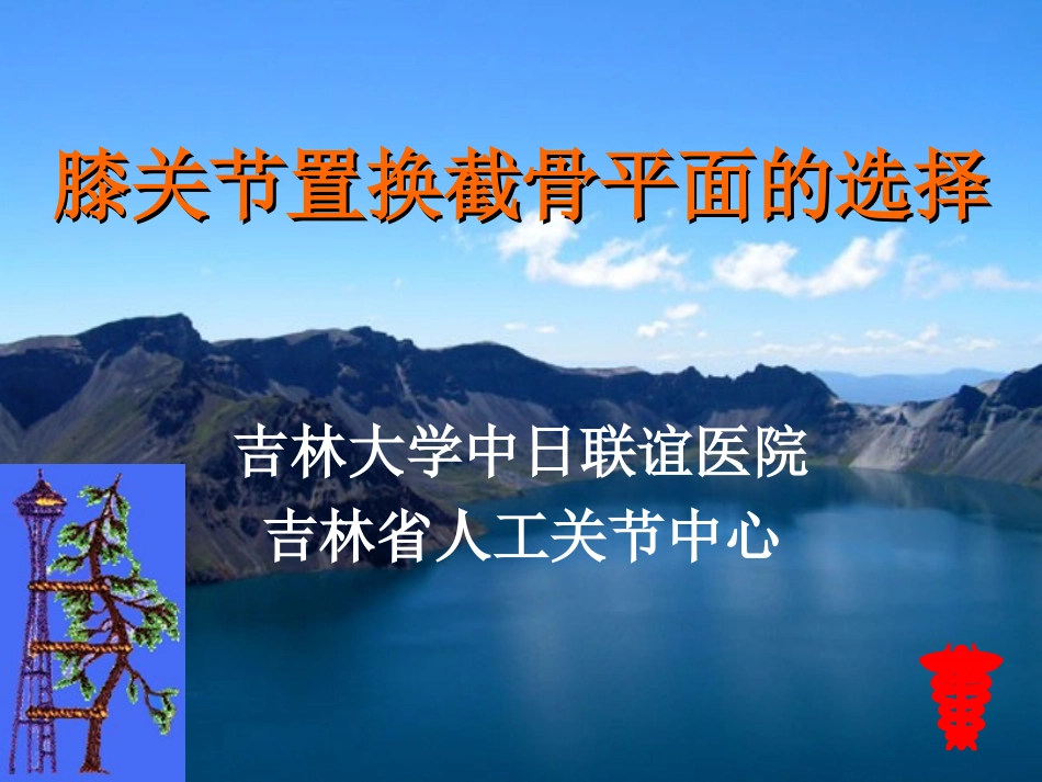 膝关节置换截骨面的决定_第1页