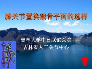 膝关节置换截骨面的决定