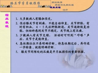 膝关节半月板损伤