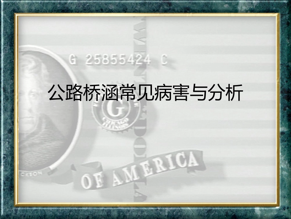 公路桥涵常见病害与分析(新)_第1页