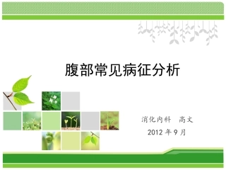 腹部病症分析-高文