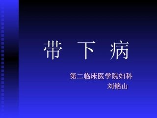 带下病2009简介