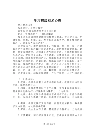 学习初级棍术心得_1