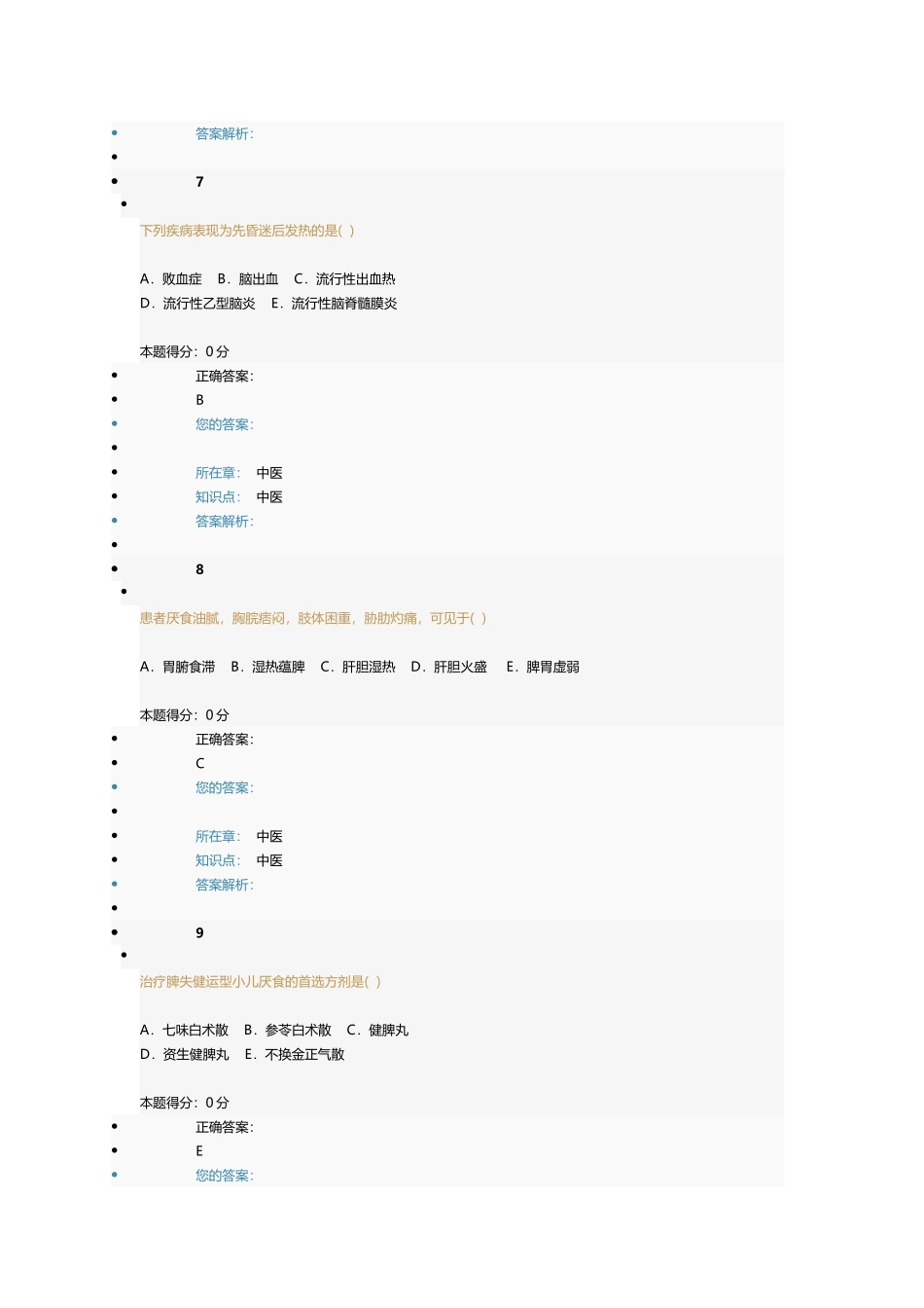 2015年中医考核题库_第3页