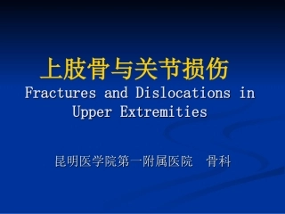 上肢骨关节损伤