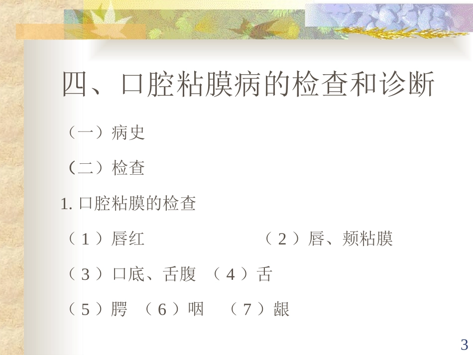 口腔内科学 粘膜病_第3页