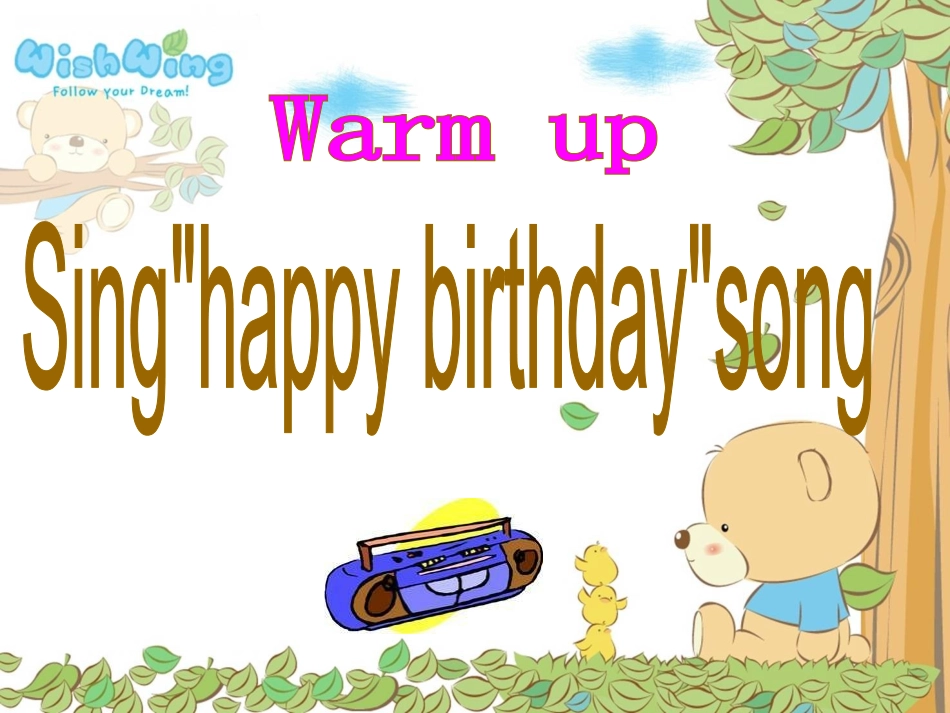 pep小学三年级英语Unit_6_happybirthday_A_Let's_learn1_第2页