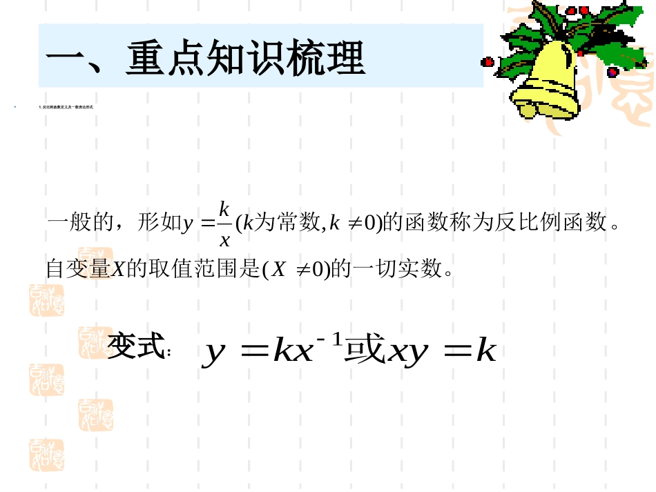 《反比例函数》复习课件_第2页