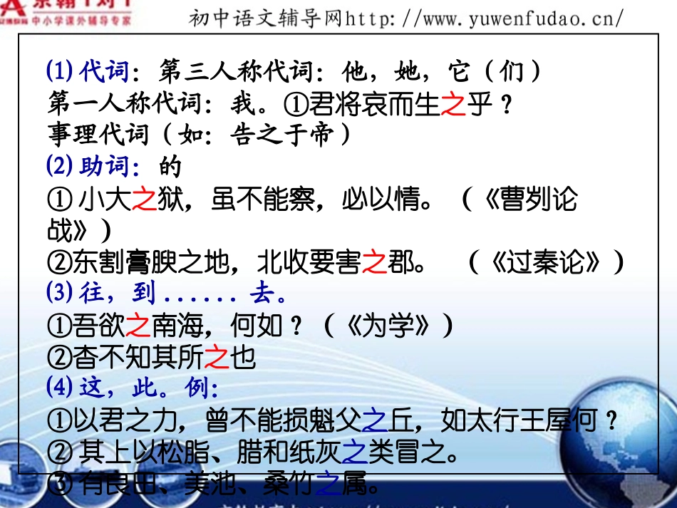 中考语文复习课件文言文虚词用法_第3页