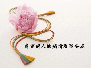 危重病人的病情观察要点