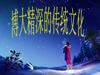 博大精深的传统文化正式版