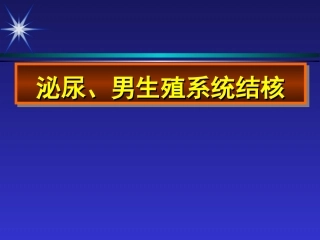 泌尿生殖系统结核