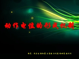 动作电位的形成机制