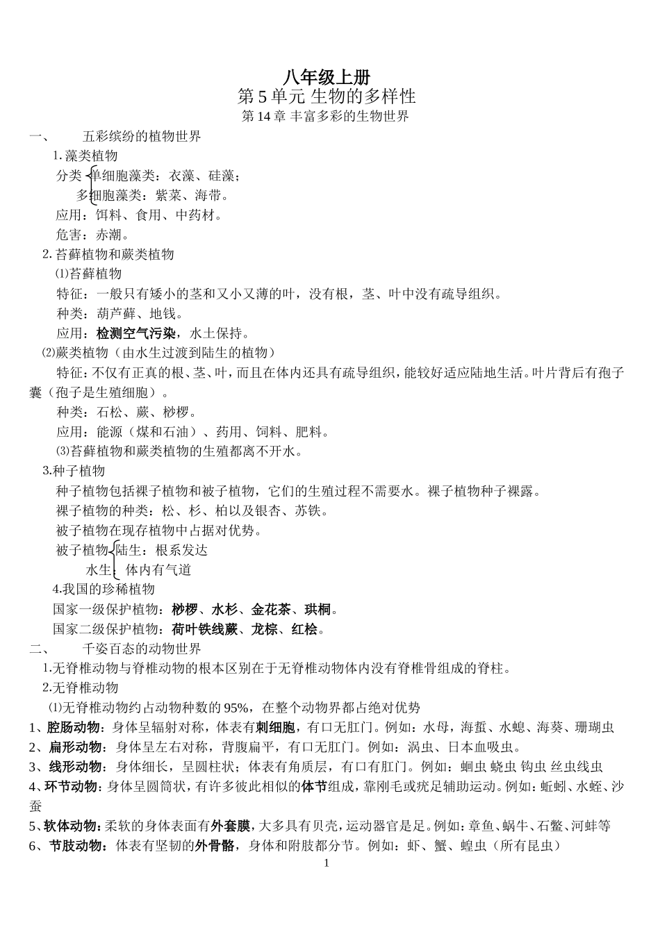 苏教版生物复习提纲_第1页