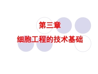 xb三、细胞工程的技术基础