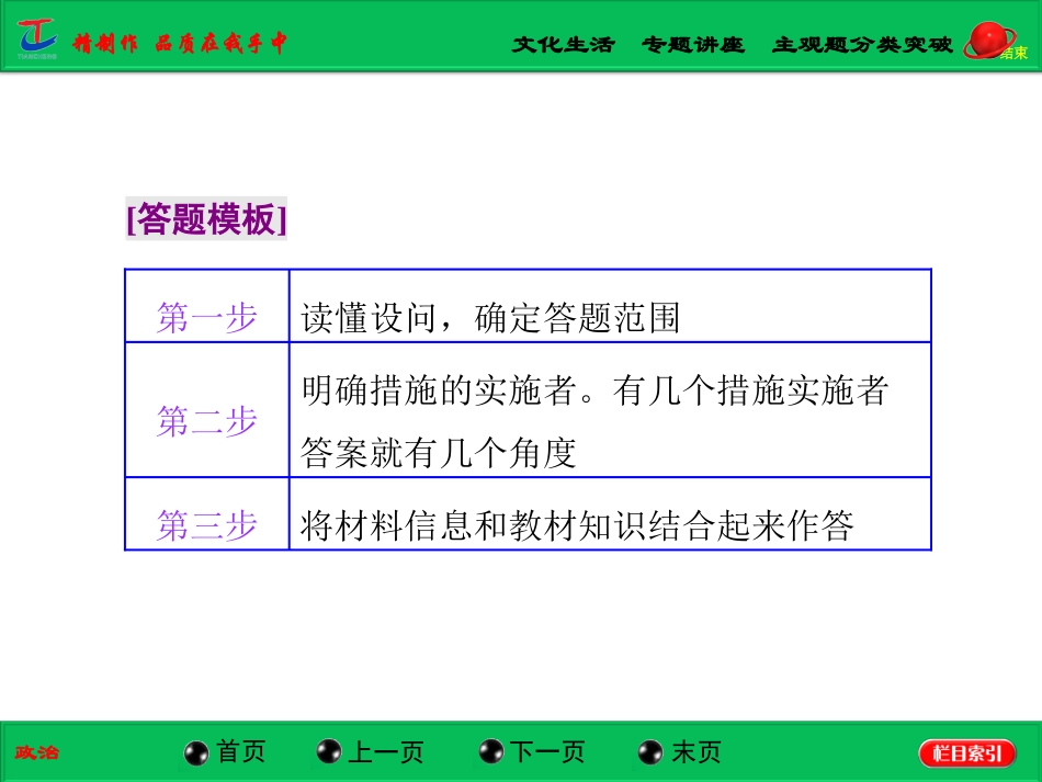 《文化生活》专题讲座：主观题分类突破_第2页