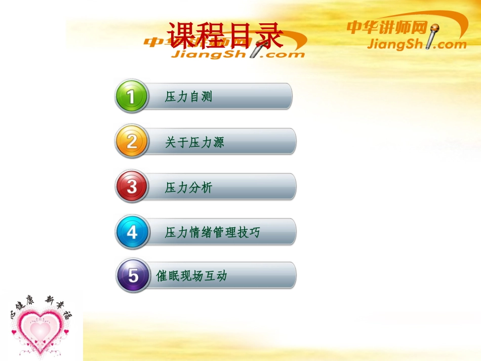 中华讲师网-郭敬峰：催眠压力情绪疏导_第3页