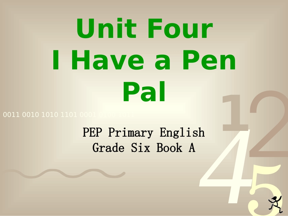 人教版pep小学六上Unit4_I_have_a_pen_pal_课件4_第1页
