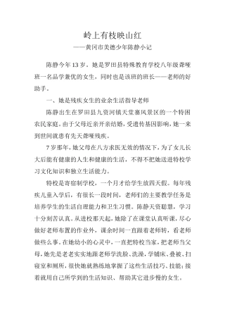 岭上有枝映山红（陈静）修订