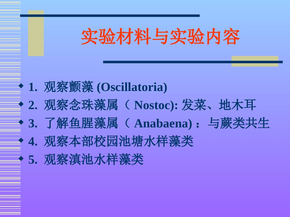 实验2  藻类鉴定(一)_第3页
