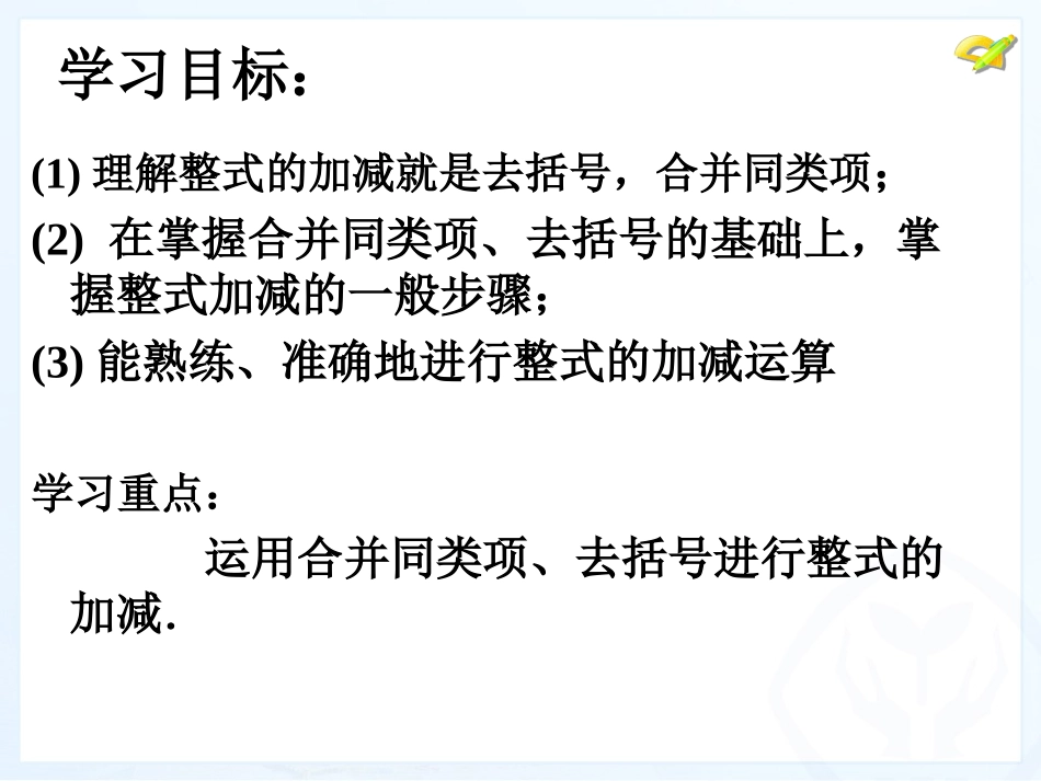 整式的加减第课时_第2页