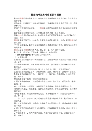 排球扣球技术动作要领和图解
