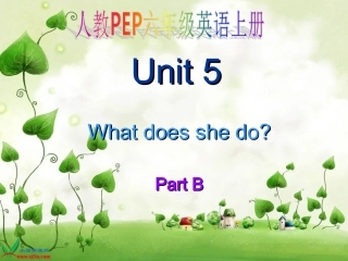 （人教PEP）六年级英语上册课件Unit5partB