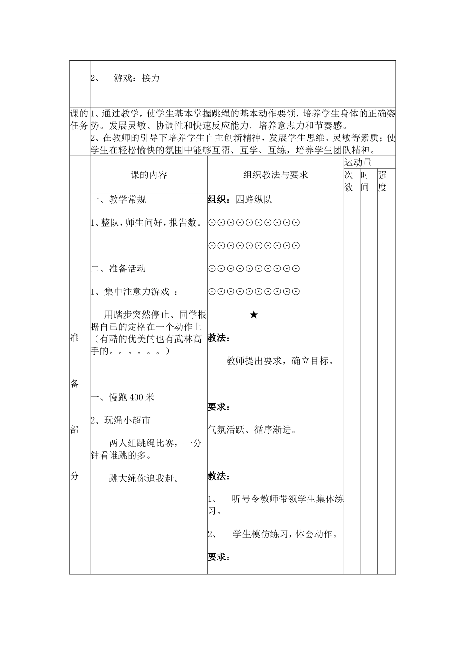 小学体育课教案_(三年级跳绳)_第2页