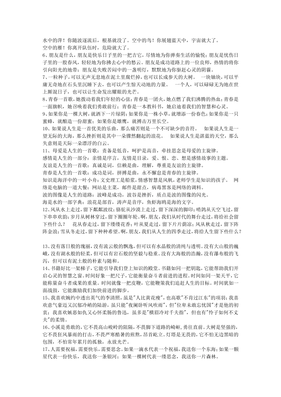 中考总复习（4仿写句子）_第2页