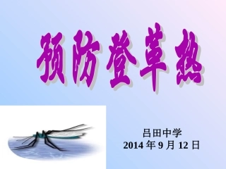 登革热及其防治