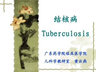 结核病和原发型肺结核