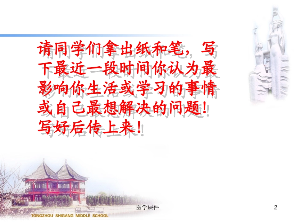 2013年中学生心理健康系列讲座__PPT课件(1)_第2页