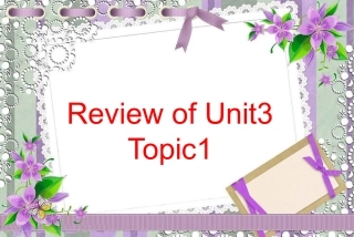 仁爱版九年级Unit3_Topic1复习课