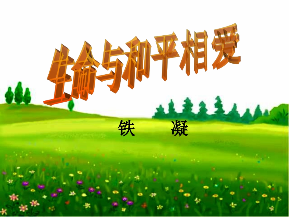 生命与和平相爱_第1页